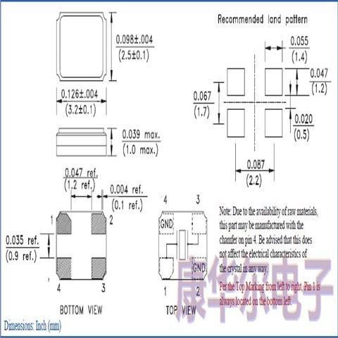 通信设备晶振,ABM8G晶体,Abracon谐振器,3225无源晶振,ABM8G-25.000MHZ-18-D2Y-T